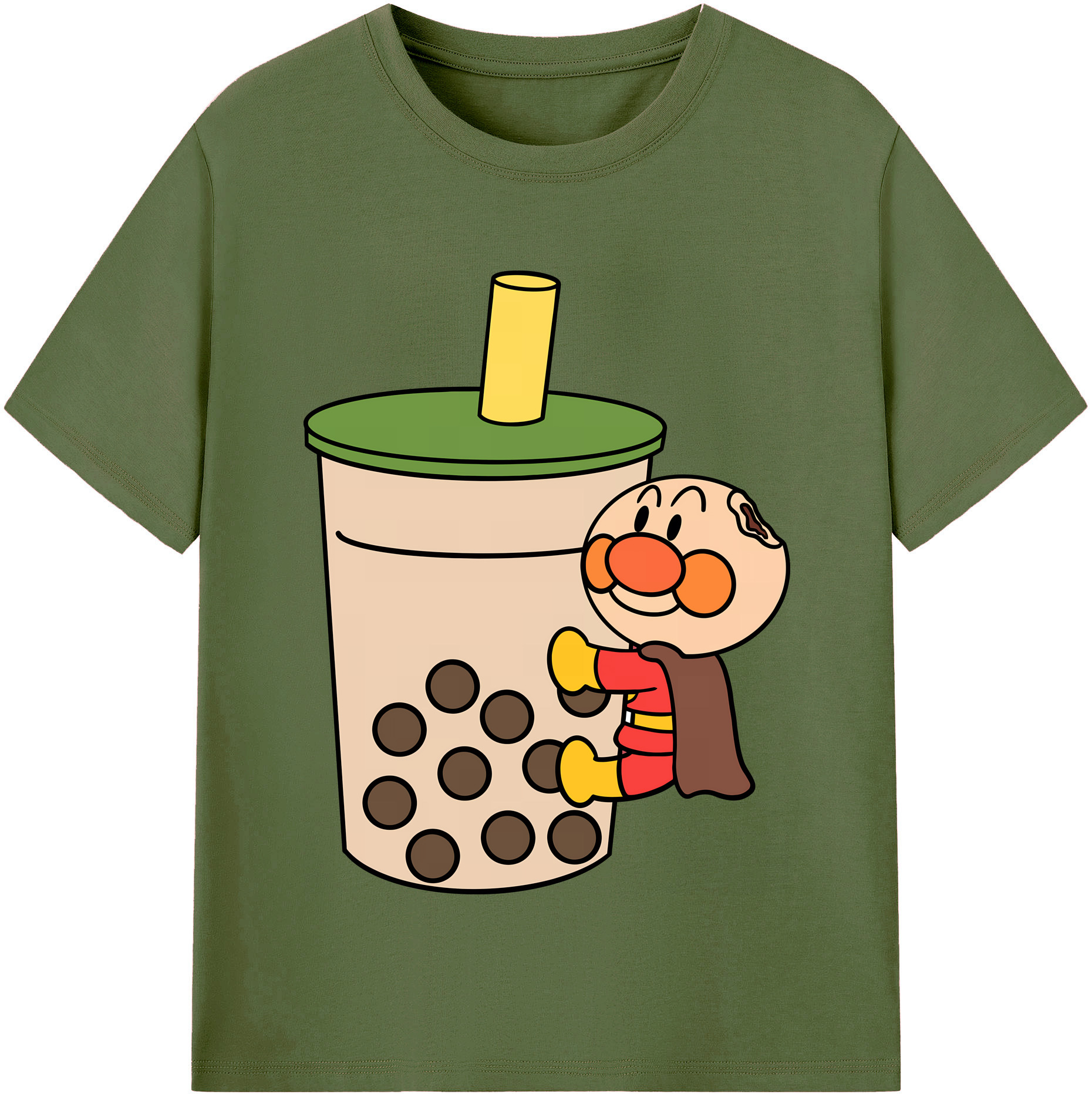 （画像用） アンパンマン Anpanman 綿100％半袖Tシャツ（フロントプリント）